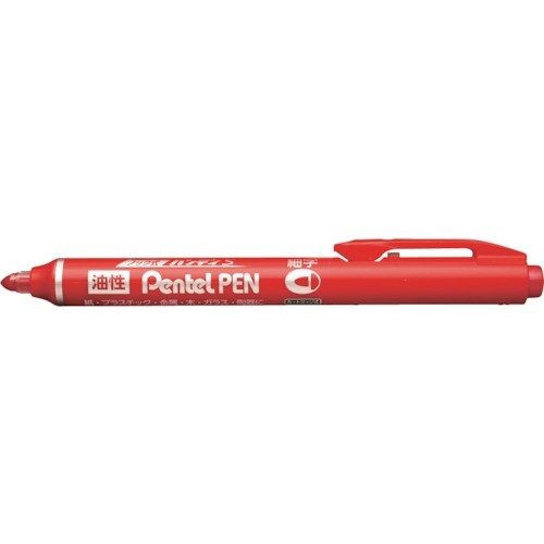 PENTEL ハンディSぺんてるペン細(赤)