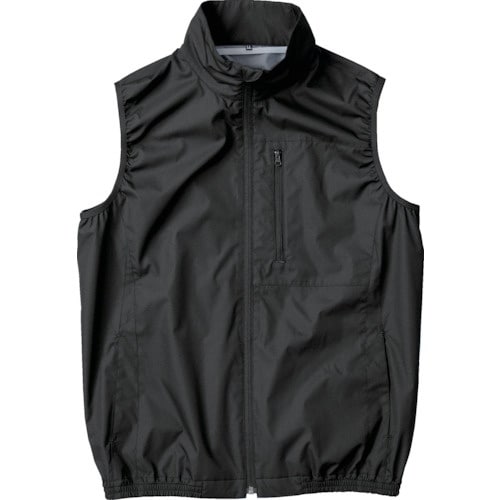 空調服 遮熱タチエリ空調ベスト ブラック 3L