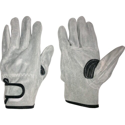 おたふく 床革手袋 我天 マジック止め 銀アテ付き