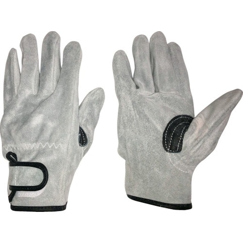 おたふく 床革手袋 我天 マジック止め 銀アテ付き