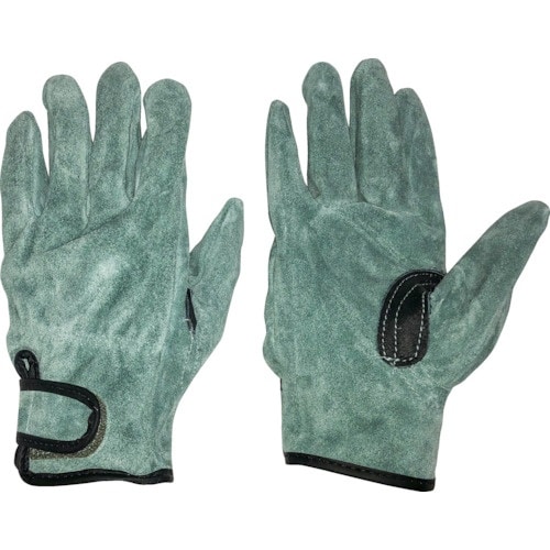 おたふく オイル床革手袋 我天 マジック止め 銀ア