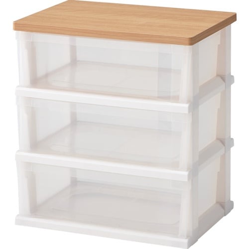 TENMA 木製天板ストッカー550 組立式 3段