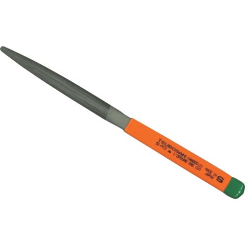 ツボサン 単目ヤスリ 10本組 半丸 細目