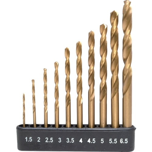 アストロプロダクツ 丸軸ドリルセット(10本組)D