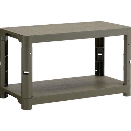 TRUSCO プラ棚 高さ515−2段タイプ コー