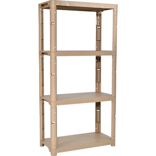 TRUSCO プラ棚 高さ1800−4段タイプ コ