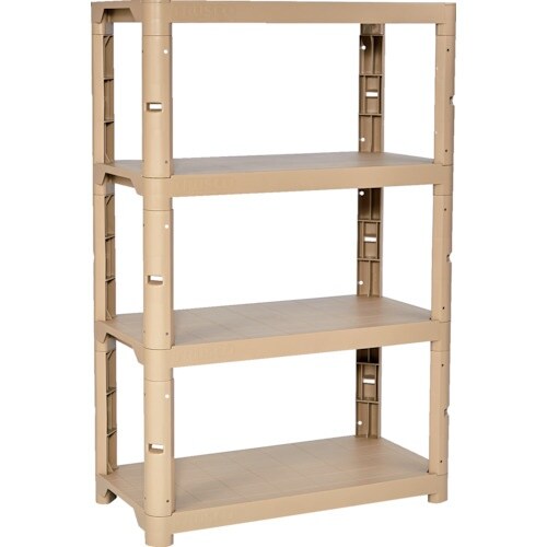 TRUSCO プラ棚 高さ1371−4段タイプ コ