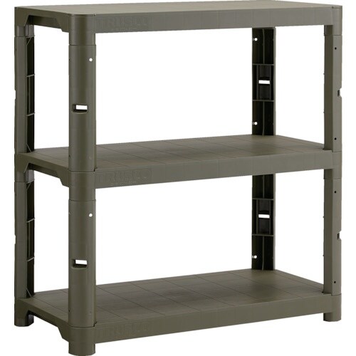 TRUSCO プラ棚 高さ943−3段タイプ コー