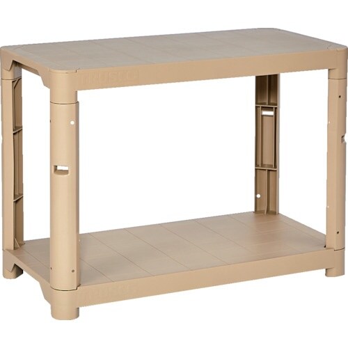 TRUSCO プラ棚 高さ658−2段タイプ コー