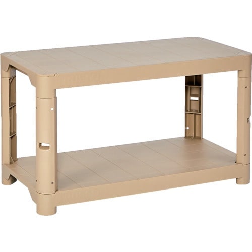 TRUSCO プラ棚 高さ515−2段タイプ コー