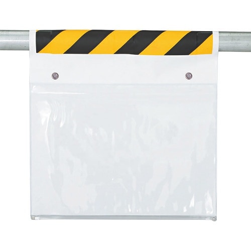 ユニット ワンタッチ取付標識両面ポケット式ハトメ付