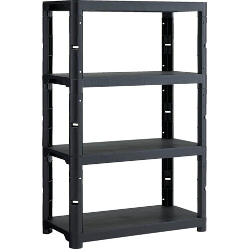 TRUSCO プラ棚 高さ1371−4段タイプ コ