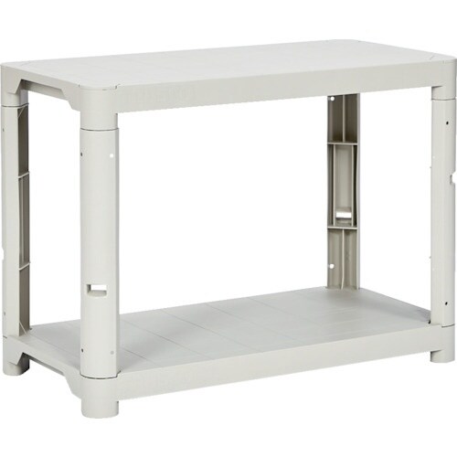 TRUSCO プラ棚 高さ658−2段タイプ コー