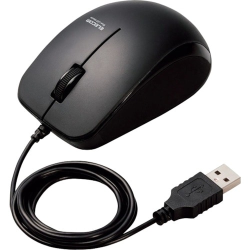 ELECOM BlueLEDマウス 有線 3ボタン