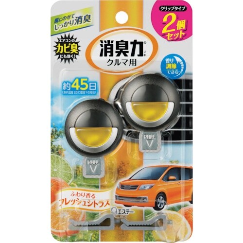 エステー クルマの消臭力 クリップタイプ 2個セッ