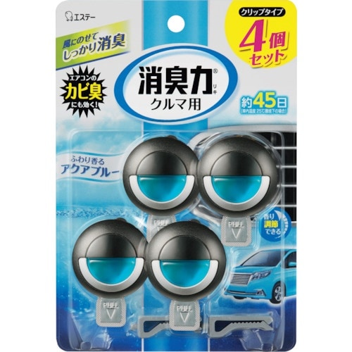 エステー クルマの消臭力 クリップタイプ 4個セッ