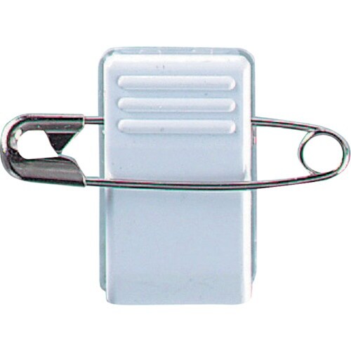 西敬 名札用プラスチッククリップ両面テープ付20個