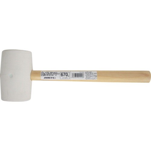 DOGYU 白いゴムハンマー 670g(1 1/2