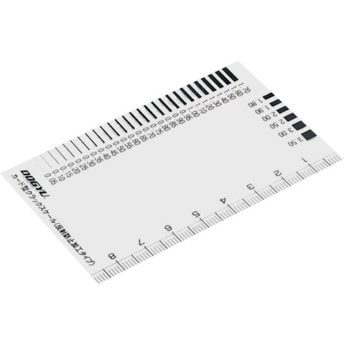 DOGYU カード型 クラックスケール(反射防止タ