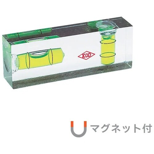 KOD 平型アイベルマグネット付水平器 15×26