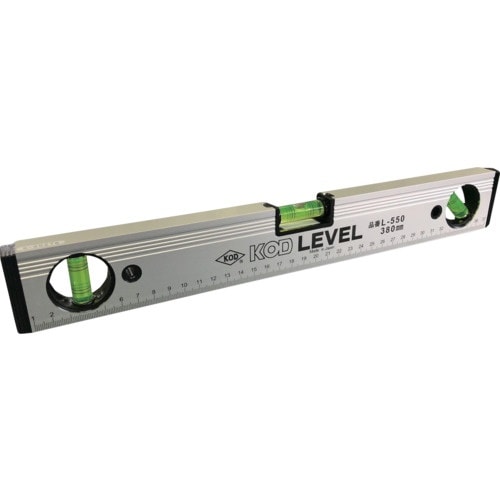 KOD 箱型アルミレベルV溝付 100mm