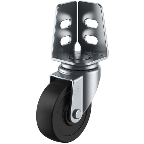 ユーエイ アングル 自在 キャスター ゴム 車輪径