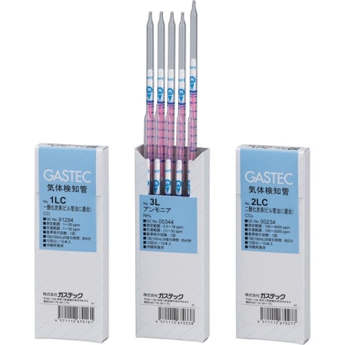 GASTEC 気体検知管2LC 二酸化炭素 (10