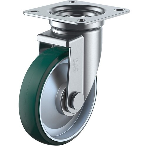 ユーエイ プレート式 自在 キャスター ウレタン