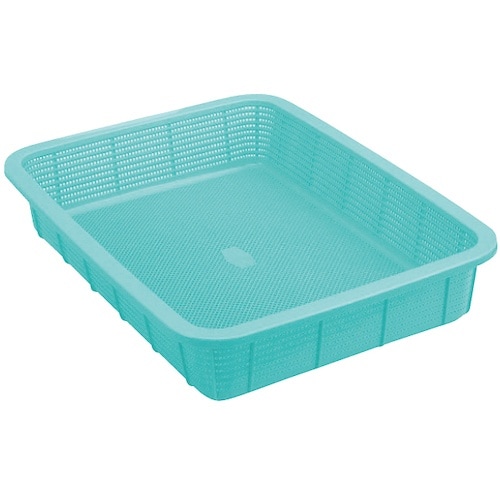 積水 角かご浅型 大 青