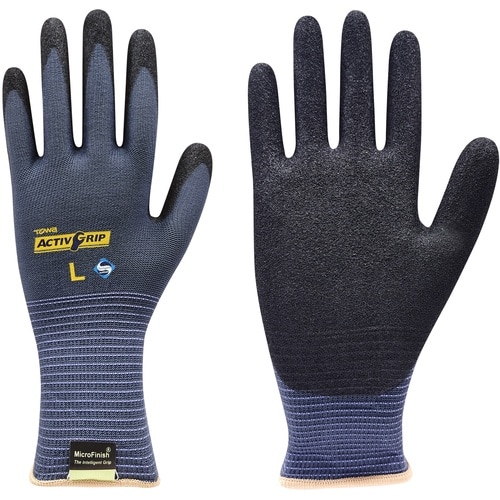 トワロン ニトリル背抜き手袋 アクティブグリップ