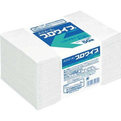 エリエール プロワイプソフトタオルホワイト帯どめ5