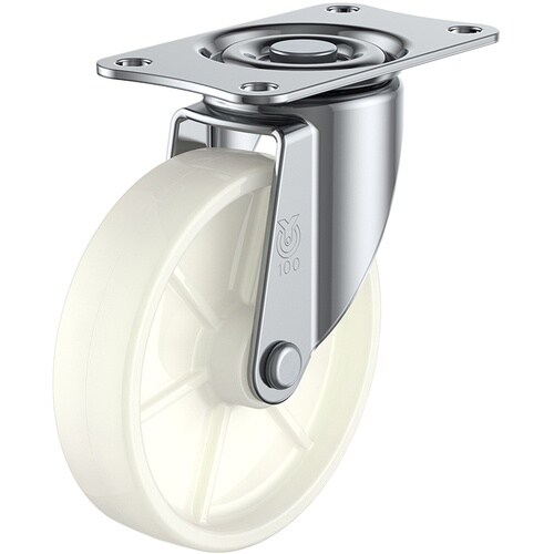 ユーエイ プレート式 自在 キャスター ナイロン