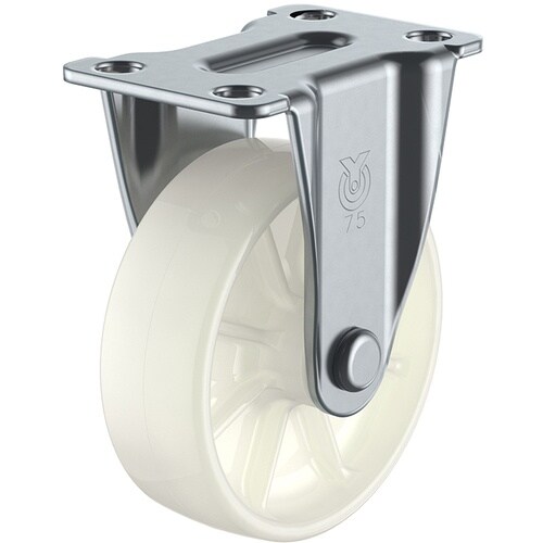 ユーエイ プレート式 固定 キャスター ナイロン