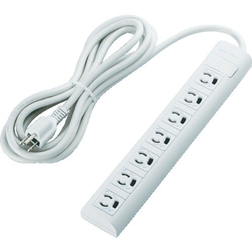 ELECOM OAタップ 3P 7個口 マグネット