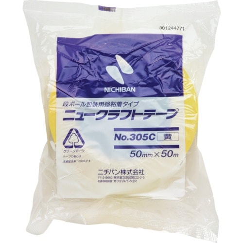 ニチバン ニュークラフトテープ305C黄 50mm