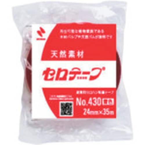 ニチバン 着色セロテープ NO.430 赤 24m