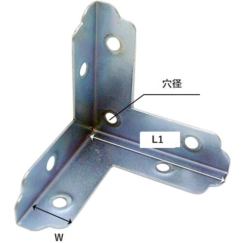 WAKI ユニクロ三方面隅金 BY−012 ショウ