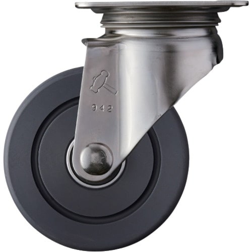 ハンマー ステンレス製プレート式キャスター 自在