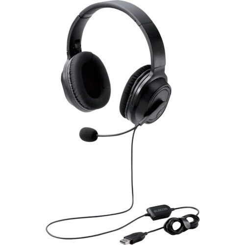 ELECOM オーバーヘッドタイプヘッドセット 両