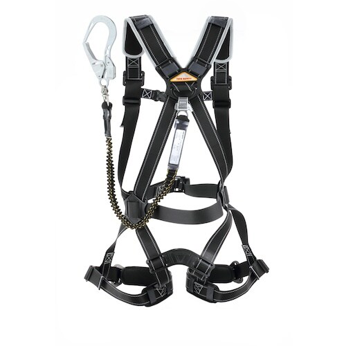 トーヨーセフティ フルハーネス型伸縮式シングルラン