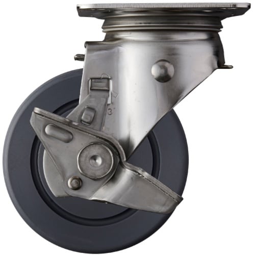 ハンマー ステンレス製プレート式キャスター 自在(