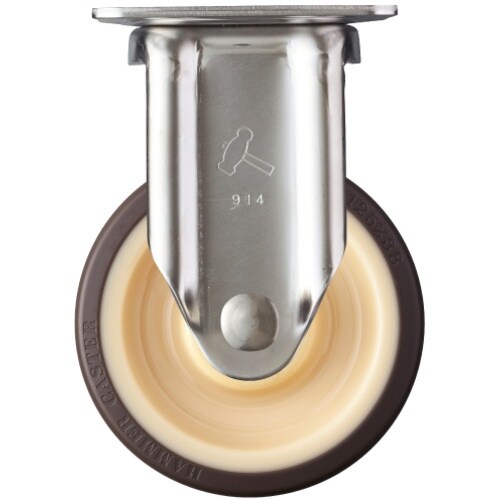 ハンマー オールステンレス固定式キャスター ウレタ