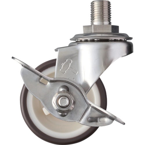 ハンマー ステンレス製ねじ込み式キャスター 自在(