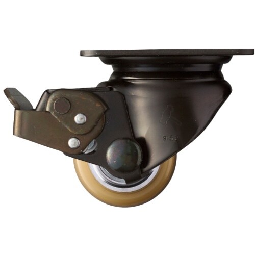 ハンマー 低床式プレートキャスター 自在(ストッパ