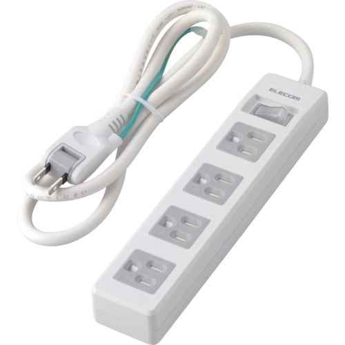 ELECOM タップ 3P4個口 差込口2P 一括