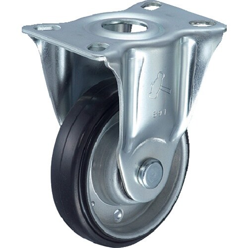 ハンマー プレート式キャスター 固定 車輪径125