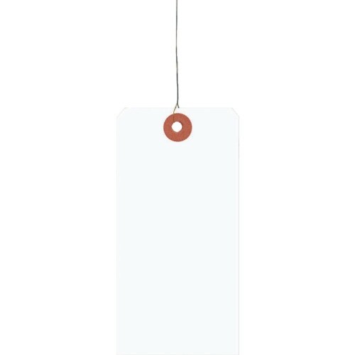 シモジマ 荷札 2号 60×120 白<90> 1