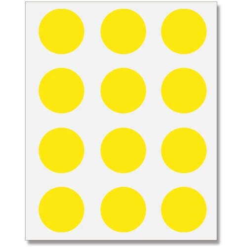 HEIKO タックラベル φ28 No.443 黄