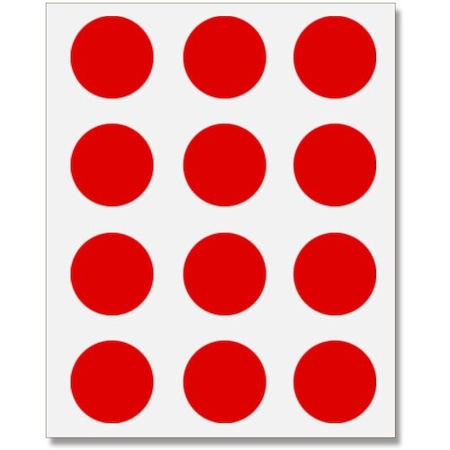 HEIKO タックラベル φ28 No.440 赤