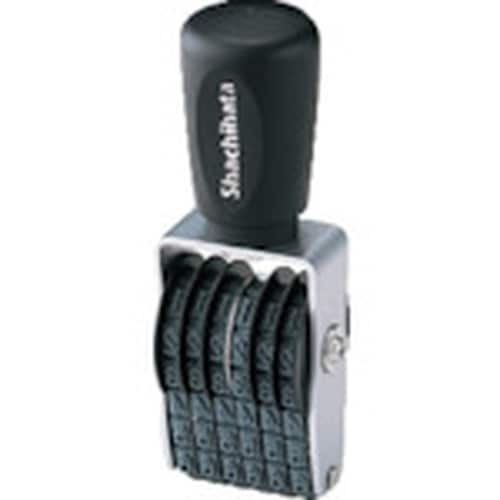 シヤチハタ タート用回転ゴム印 欧文6連4号 ゴシ